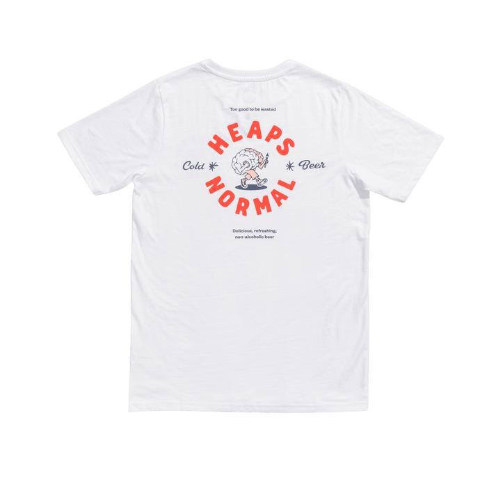 White Norm Tee | White (100% Recycled) - Heaps Normal