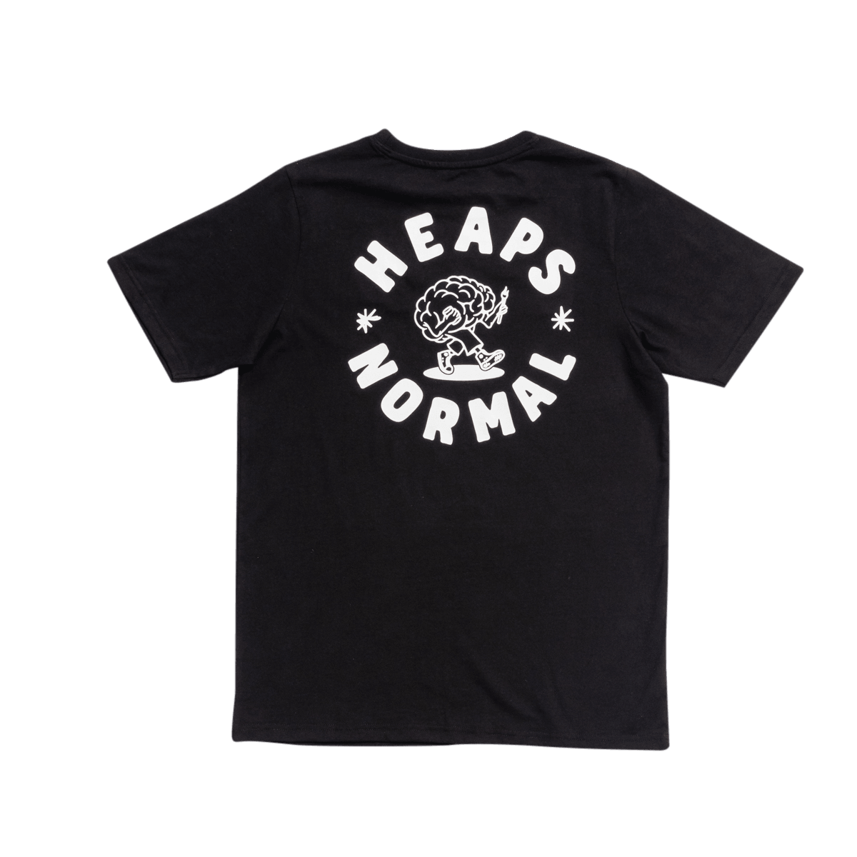 Heaps Normal Black Norm Tee | Black (Recycled)